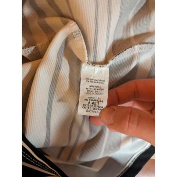 Women's Fab'rik Striped Dress Size S Black and White - Picture 4 of 4